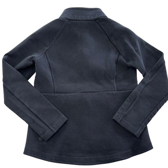Lululemon Jacket Womens 4 Black Going Places Knit Full Zip Pockets - Picture 7 of 13